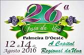 26 º FESTA DA UVA EM PALMEIRA D´OESTE