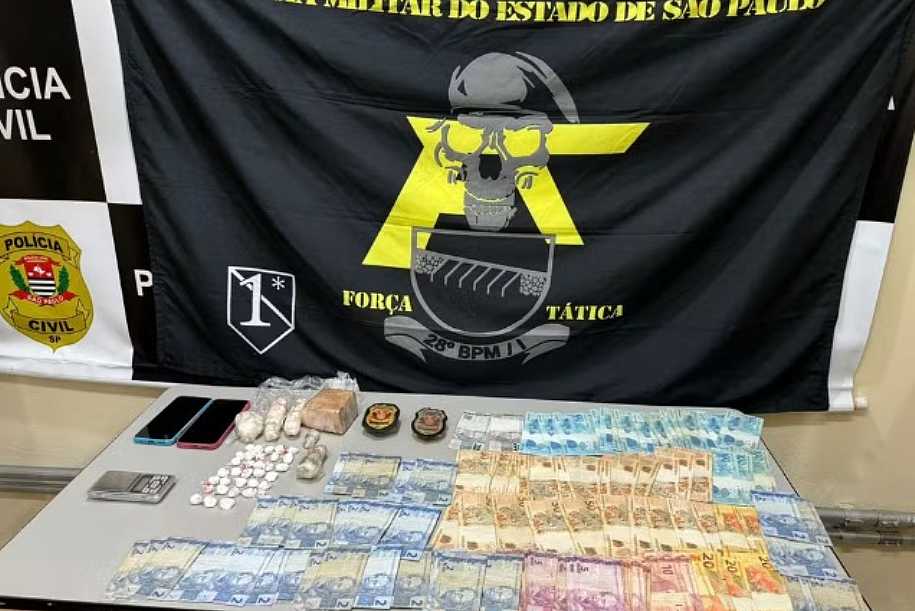 Polícia apreende drogas e R$6.500 em operação de combate ao tráfico de entorpecentes no interior de SP