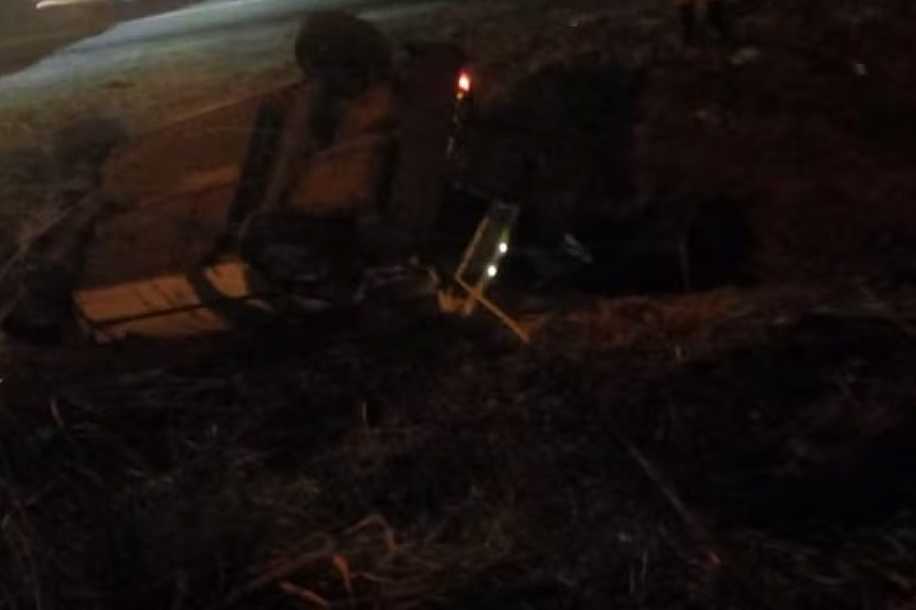 Idosa morre após capotamento de carro em Bady Bassitt