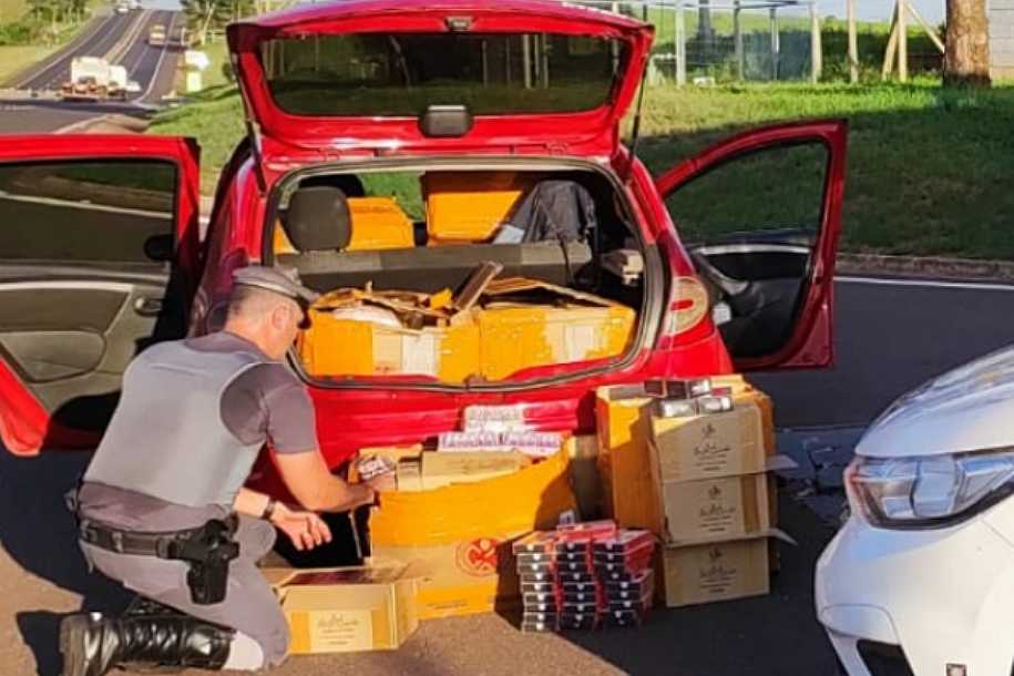 Carga com aproximadamente 10 mil produtos contrabandeados é interceptada em rodovia
