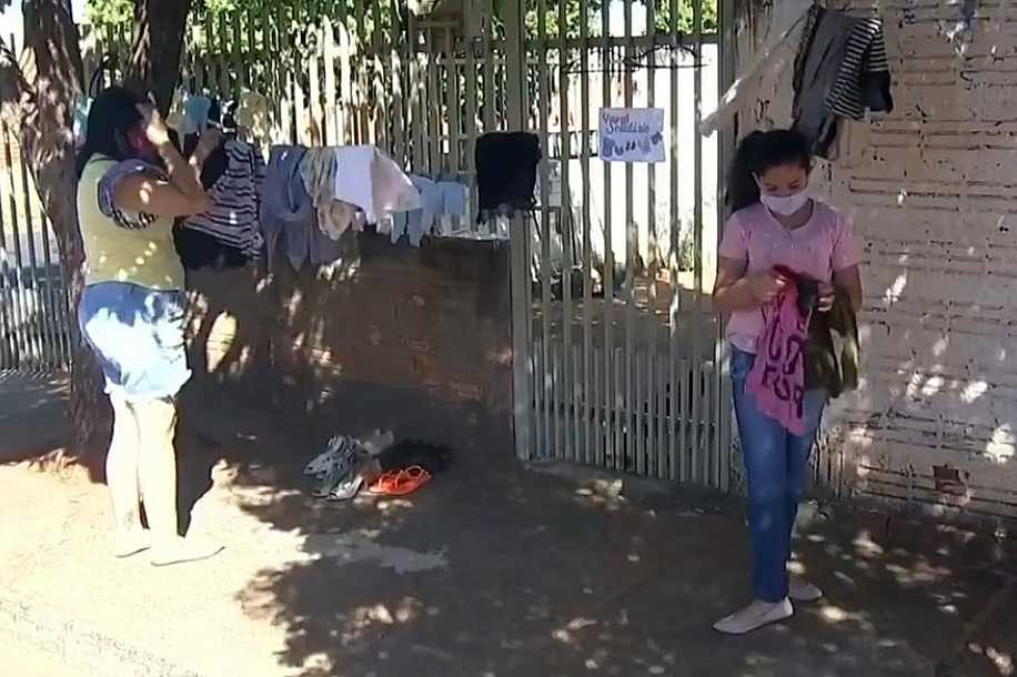 Menina cria varal solidário para ajudar famílias em Votuporanga