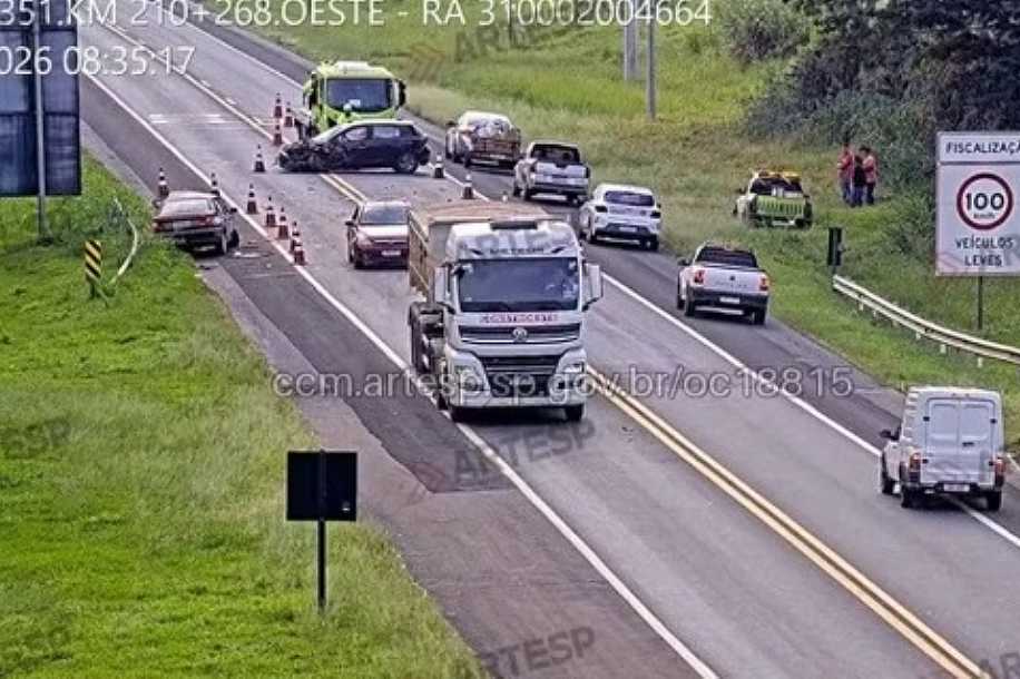 Motorista morre e outro fica ferido em colisão frontal em rodovia de Catanduva