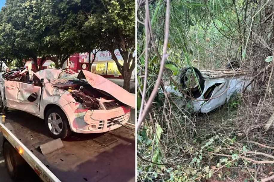Idoso que teve carro furtado e destruído por ladrão durante fuga não tem seguro e conta com ajuda para comprar outro: ´Se Deus quiser eu chego lá´