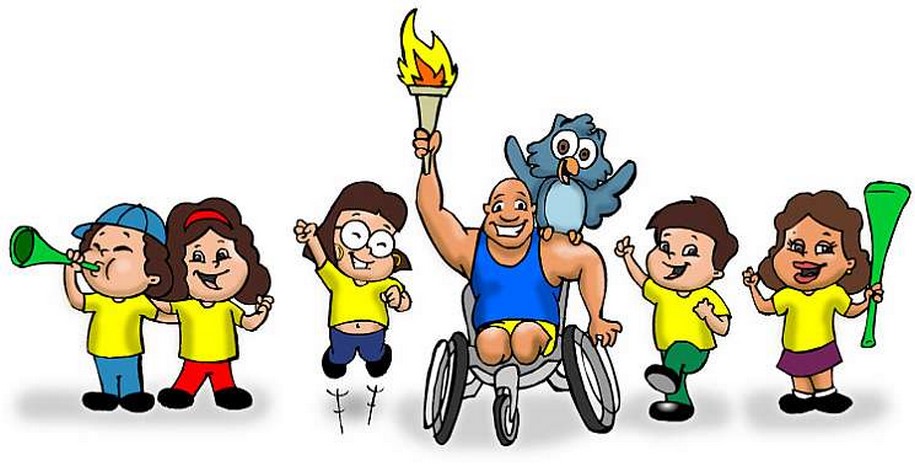 Dirigente parabeniza a aluna Sthefany Fernanda Vieira dos Santos por conquistar três medalhas de ouro, nas Paralimpíadas Escolares.