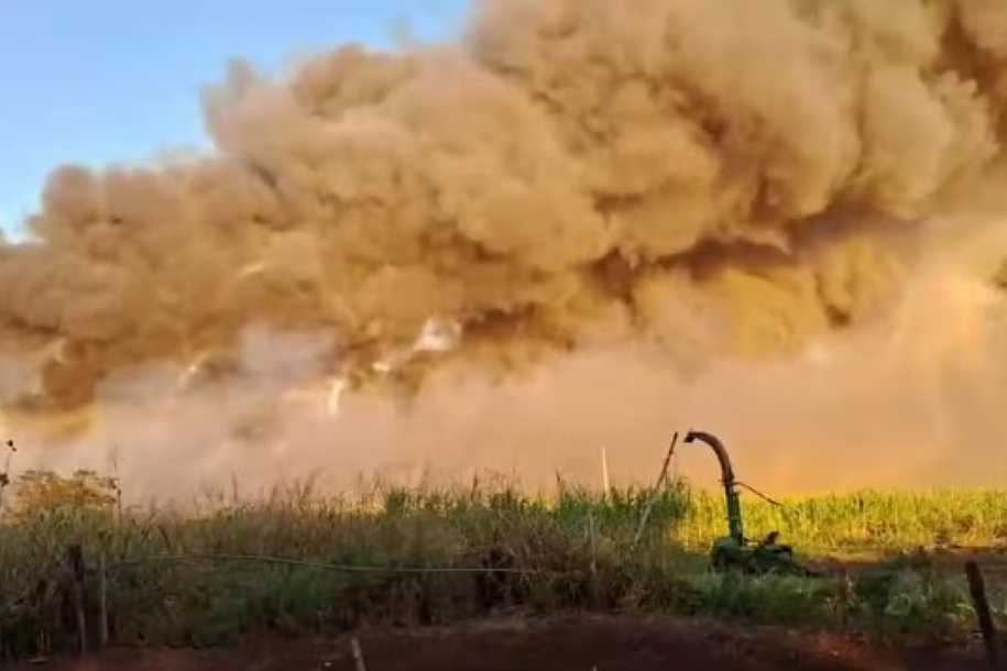 Incêndios atingem canaviais na região de Castilho