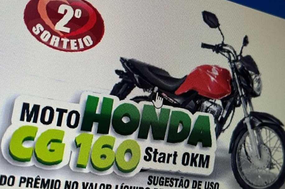 Morador de Jales ganha Moto Honda 0 KM ao ser premiado no SaúdeCap deste domingo
