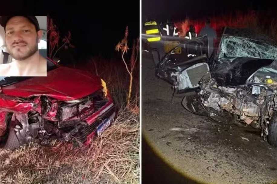 Motorista de carro morre após batida contra caminhonete em Guarani D’Oeste