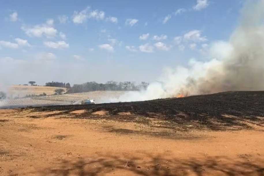 Incêndio atinge área de preservação ambiental em São João do Iracema