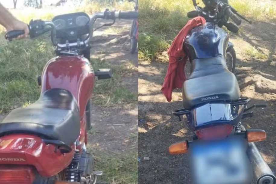 Jovem é preso e adolescente detido em prainha de Glicério com duas motos furtadas