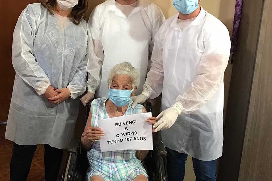 Com enfisema pulmonar, idosa de 107 anos vence o coronavírus no interior de SP: Choramos de alegria, diz filha