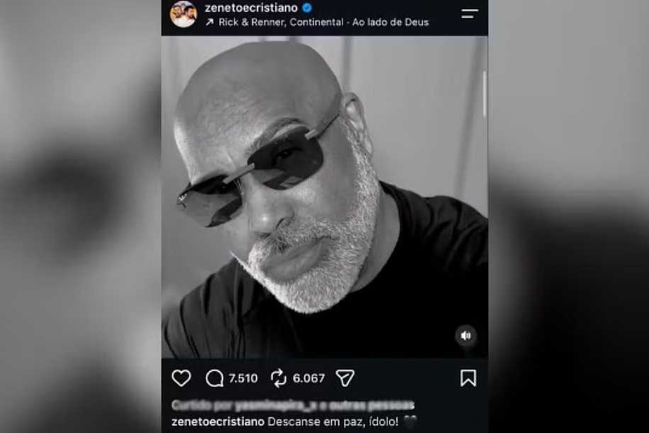 Zé Neto e Cristiano lamentam morte de cantor Rick, da dupla com Renner: ‘Descanse em paz, ídolo’