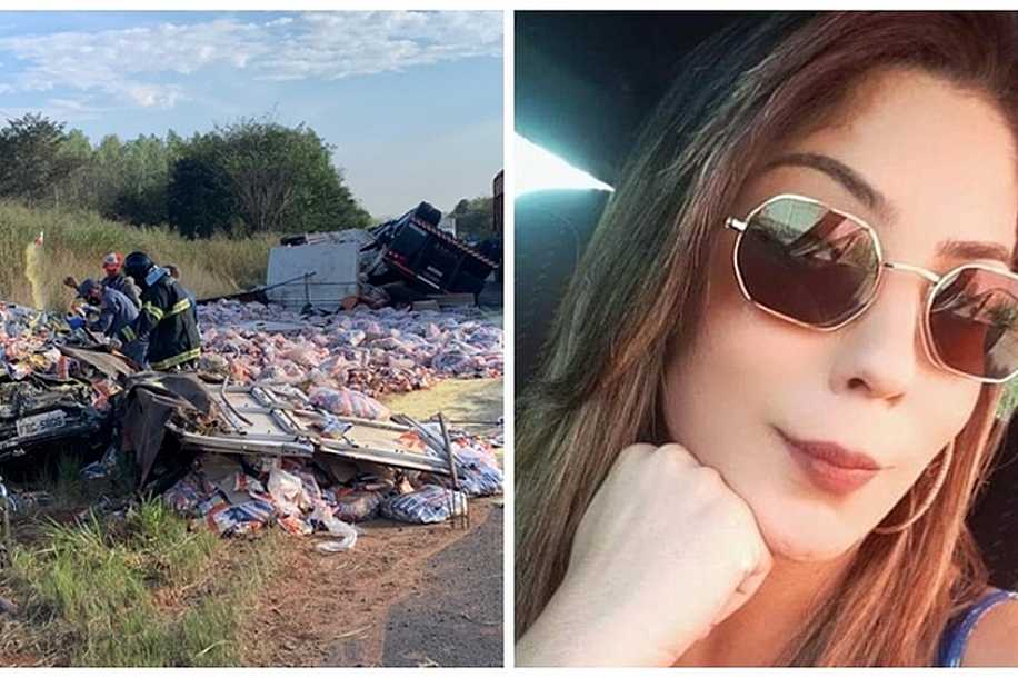 Mulher morta após carro ser atingido por caminhão estava grávida de 6 meses: ´Sonho dela era ser mãe´, diz irmã