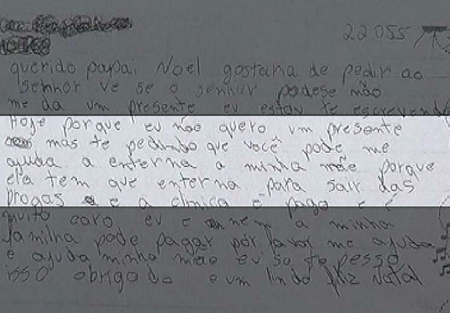 ´Estou muito feliz´, diz menino que pediu ajuda para internar mãe viciada