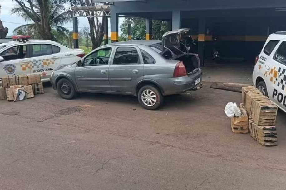 Homem é preso transportando 350 kg de maconha em rodovia de Castilho