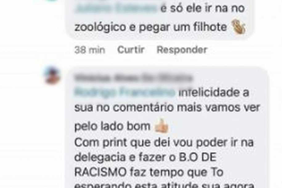 Apresentador denuncia injúria racial após internauta sugerir pegar ´filhote´ em zoológico