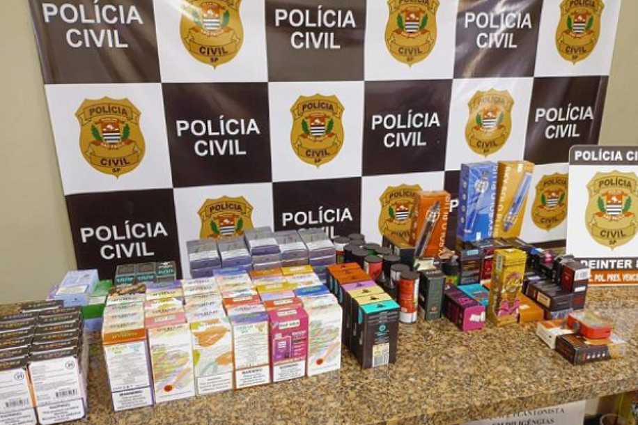 Polícia Civil de Presidente Venceslau apreende 169 cigarros eletrônicos na operação Não Pod
