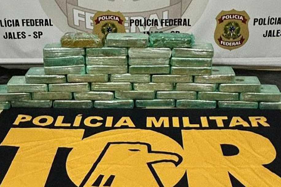 TOR apreende carga de cocaína avaliada em mais de R$ 5 milhões na região de Jales