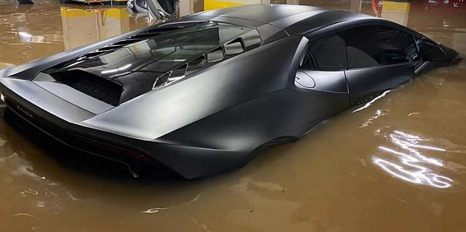 Lamborghini Huracán de R$ 1,6 milhão atingida por enchente em SP não tinha seguro