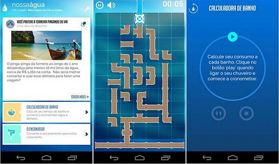 Como economizar água com jogos e dicas em aplicativos de celular