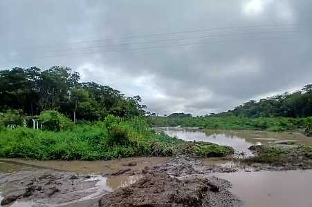 Quatro pontes são interditadas em Valentim Gentil após forte chuva; acumulado foi de 100 mm durante madrugada