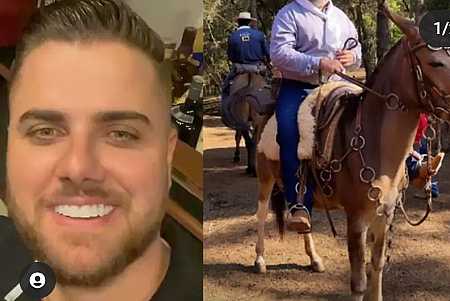 ”Quem vai pagar a promessa? É você ou o animal”, diz ativista ao criticar atitude de Zé Neto de fazer montaria montado em burro