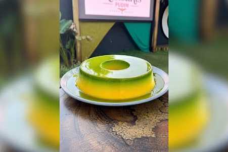 Massa amarela e calda verde: confeiteiro cria ´pudim do hexa´ em homenagem à Seleção Brasileira