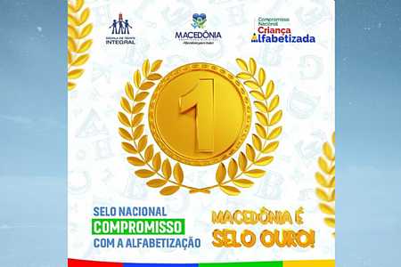 Macedônia é Reconhecida com Selo Ouro no Compromisso Nacional com a Alfabetização