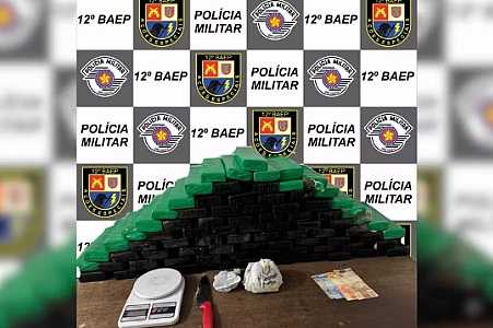 Homem é preso com 75 quilos de maconha no interior de SP