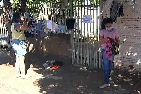 Menina cria varal solidário para ajudar famílias em Votuporanga
