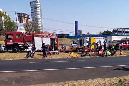 Idosa morre e três ficam feridos após carro capotar em rodovia de Rio Preto