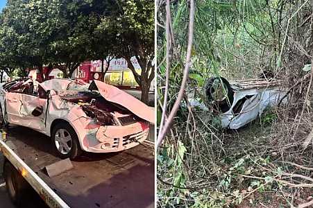 Idoso que teve carro furtado e destruído por ladrão durante fuga não tem seguro e conta com ajuda para comprar outro: ´Se Deus quiser eu chego lá´