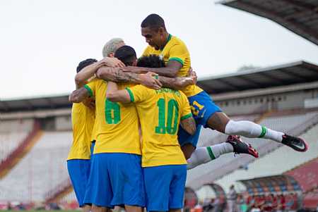 Com golaços, Brasil vence a Sérvia no último teste antes dos Jogos Olímpicos