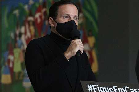 Doria lamenta marca de 100 mil mortos: Que Deus proteja o Brasil e os brasileiros?