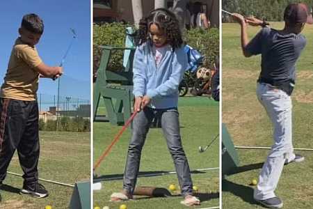 Crianças de projeto social conhecem golfe durante torneio com elite do esporte em Rio Preto