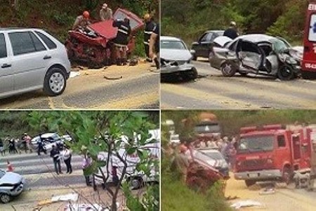 Familia de Rubinéia morre em acidente na BR-158 em Paranaíba