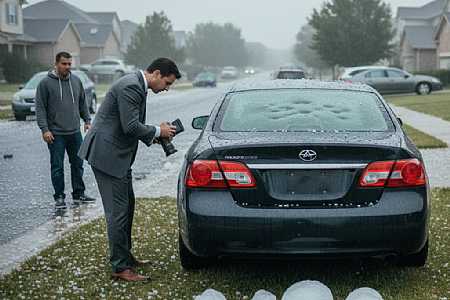 Suspeitas de fraude em seguros após chuva de granizo geram alerta em Palmeira d’Oeste