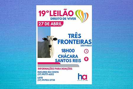 19º Leilão Direito de Viver em Três Fronteiras