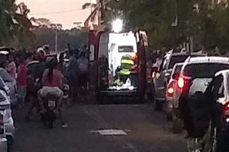 Policial rodoviário atropela casal na saída da prainha de Pereira Barreto