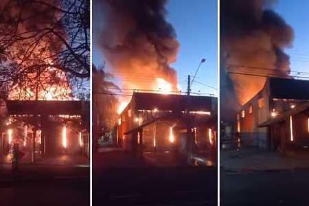 Incêndio atinge madeireira e projeto social em Rio Preto
