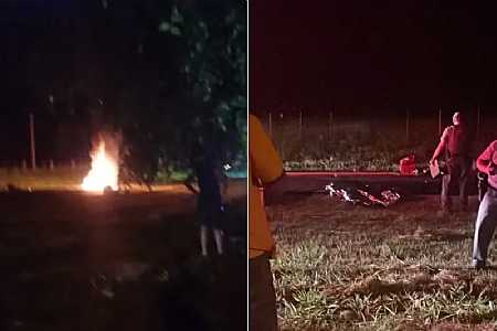 Entregadores de lanche morrem em colisão frontal de moto em Araçatuba