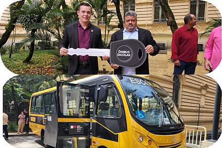 Macedônia assina convênio e conquista ônibus para educação