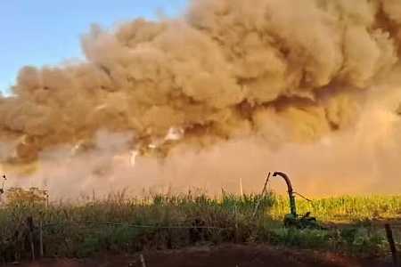 Incêndios atingem canaviais na região de Castilho