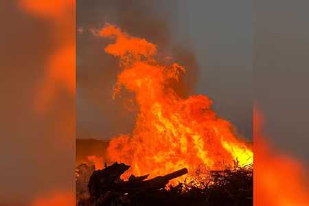 Incêndio atinge a Fazenda Municipal em Rio Preto