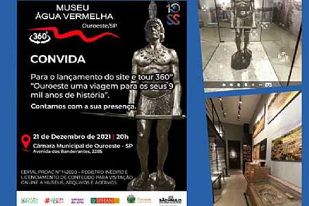 Site inédito mostrará museu da Água Vermelha em um tour de 360 graus