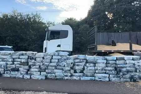 Polícia apreende quase 3 toneladas de maconha escondidas em carga de soja em caminhão no interior de SP