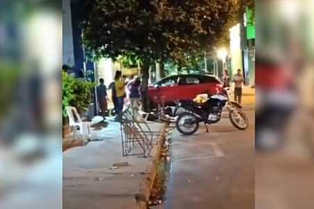 Motorista é preso após tentar atropelar grupo com crianças na calçada em bar no interior de SP
