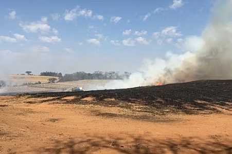 Incêndio atinge área de preservação ambiental em São João do Iracema