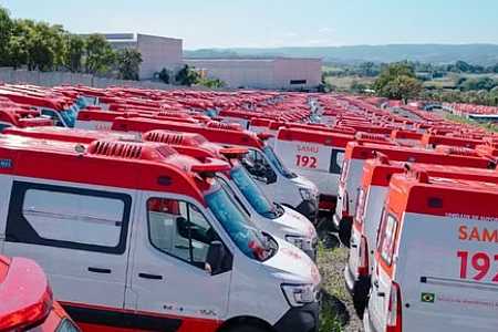 Cidades do interior de SP recebem ambulâncias do Ministério da Saúde para renovar frota do Samu