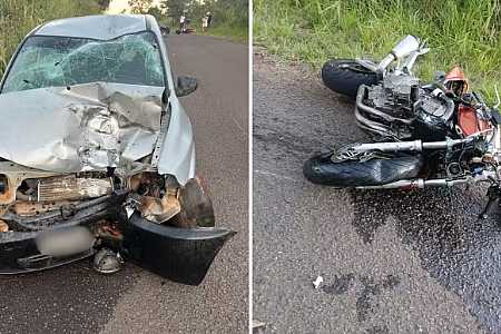Motociclista morre após batida com carro em Braúna