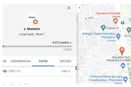 Conta do Portal eNoroeste na Google Street View ultrapassa 1 milhão e meio de visualizações